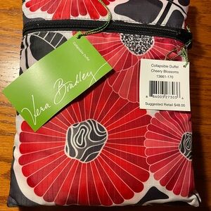 Vera Bradley Collapsible Duffel in Cheery Blossoms pattern (NWT, never opened)
